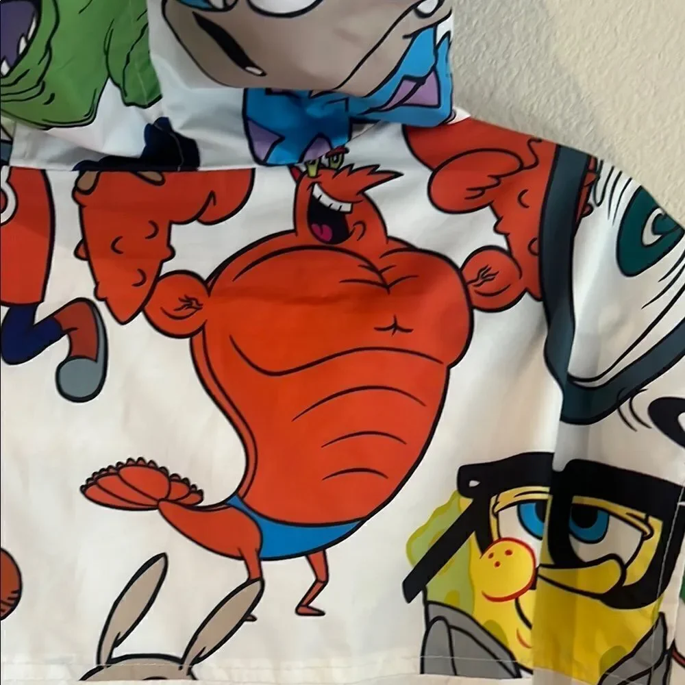 Nickelodeon Cartoon Print Windbreaker